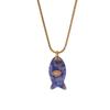 1 Stück Trendige Bohemia Mini-Fisch-Halskette Schmuck Handgefertigte Fisch-Anhänger-Halskette Weihnachtsgeschenk