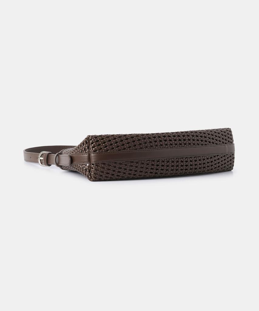 Musinsa Standard Woman Women'S Net Weaving Shoulder Bag [Dark Brown]