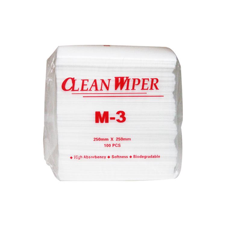 Lint-Free Industrial Absorbent Wiping Paper m-3 - Water & Oil Resistant Non-Woven Cleaning Sheets
