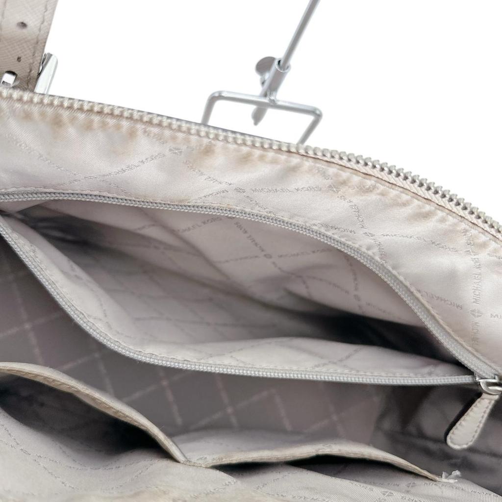 Michael Kors Ciara A4 compatible Handbag leather gray Women 35F8SC6T9L Used