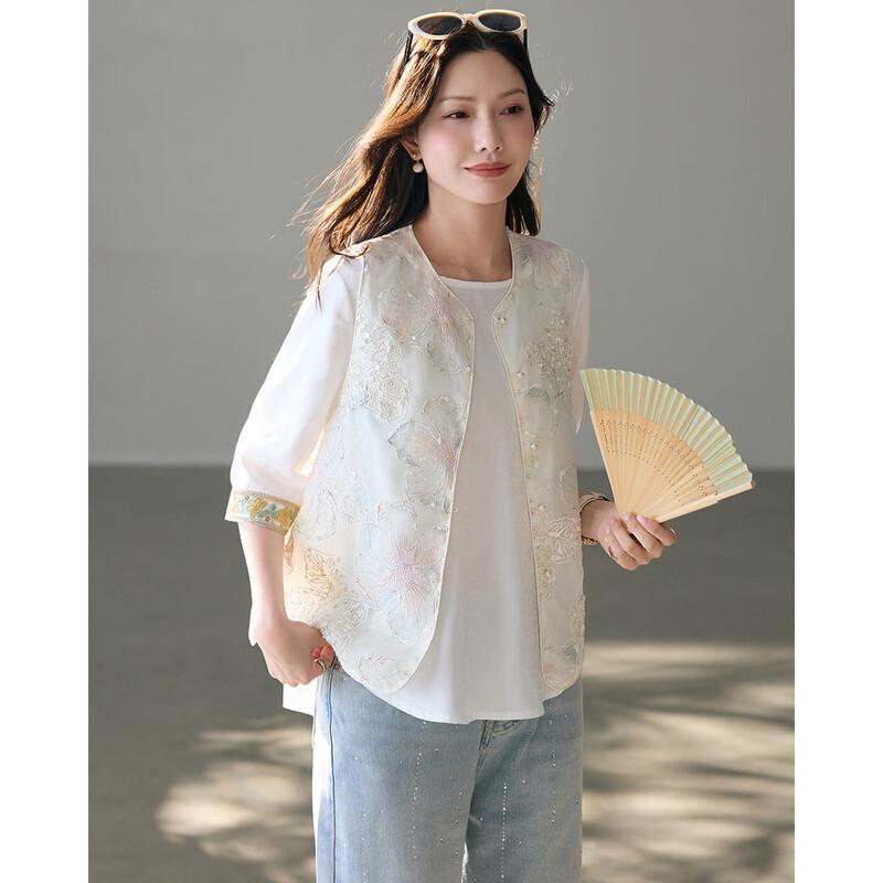 

TERRE BLEUE Women s New Chinese Style Breathable Vest M