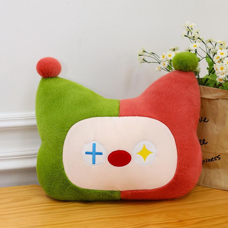 Creative Clown Pillow Cute Queen Size Comfortable Plush Cushion Bedside Backrest Fashionable Lunch Break Tummy Pillow