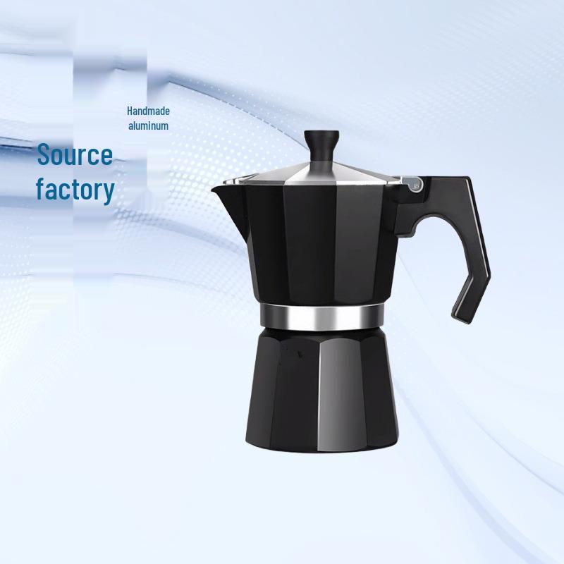 Italian Octagonal Moka Pot: Aluminum Espresso Coffee Maker for Home Use