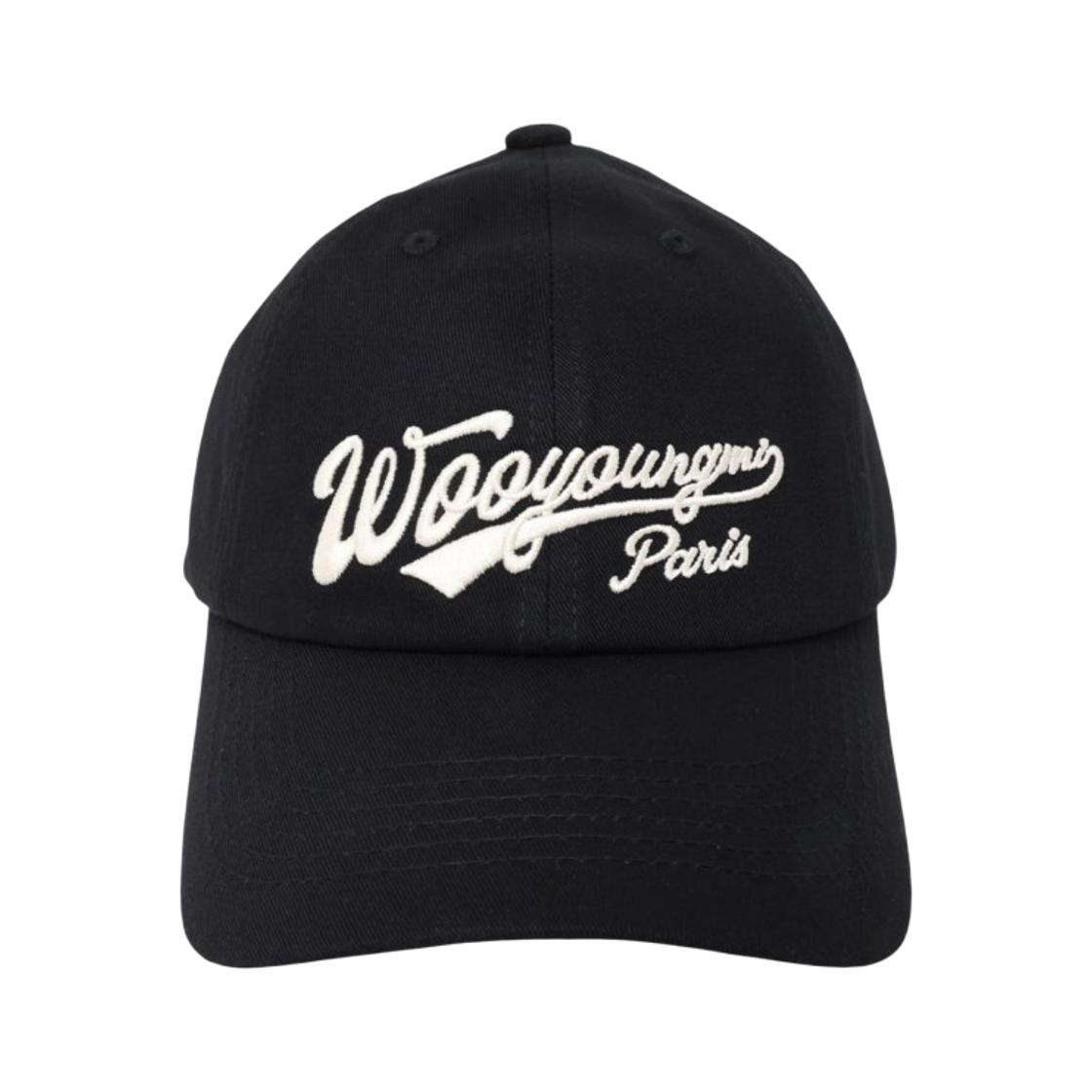 WOOYOUNGMI Logo Ball Cap Black - 26SS ONE SIZE