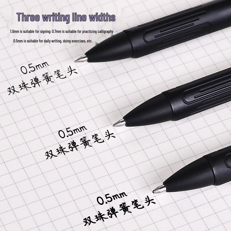 Bao Ke 0.5mm Black Press-Action Neutral Pen for Student Exams and Office Use