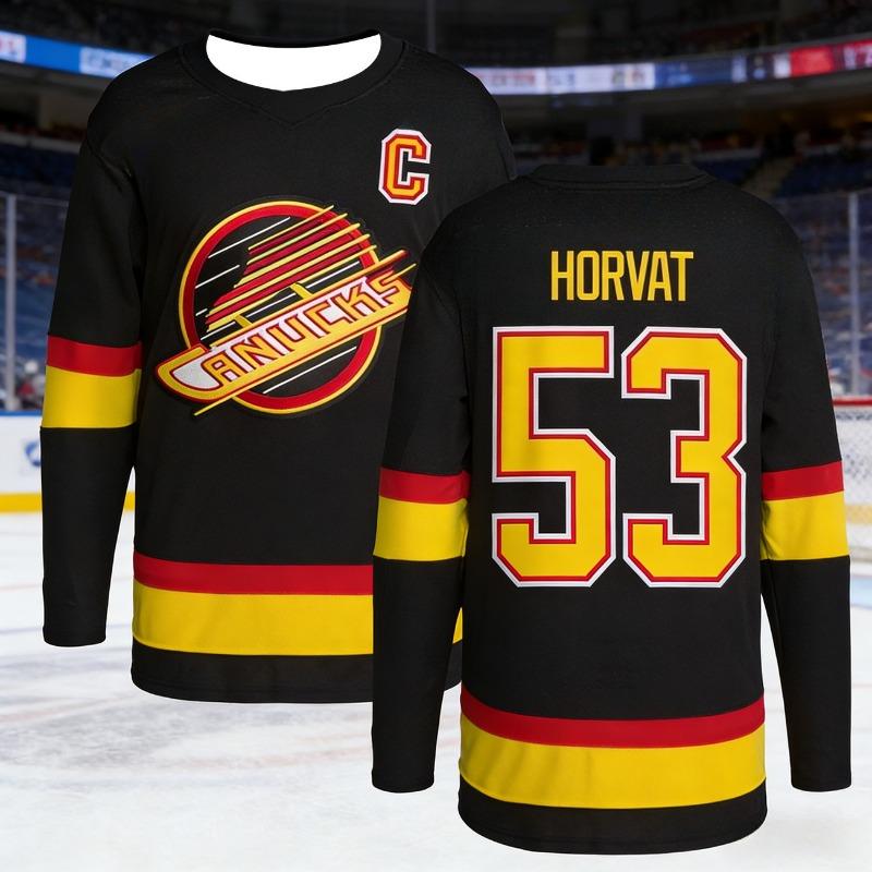 2026 Men's New Vancouver Canucks Hockey Game Training Suit - Breathable Long-sleeved Shirt Kids