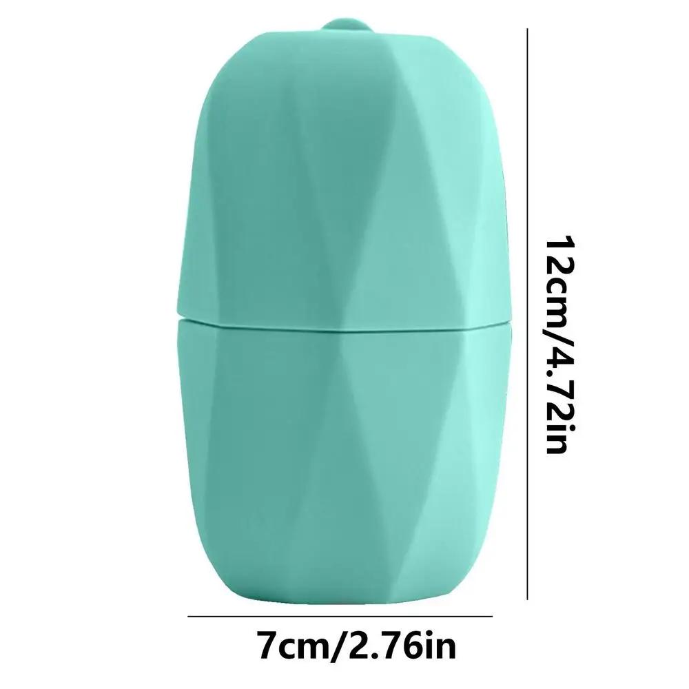 

Face Ice Mold Skin Care Ice Holder Facial Beauty Ice Roller Natural Skin Toning Ice Facial Roller For Skin Care Tools Ice Facial яскраво-зелений колір