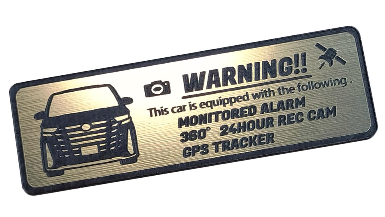 

Honami Works New 40 Series VELLFIRE Toyota Security Emblem Sticker Car Security Security Emblem золотой