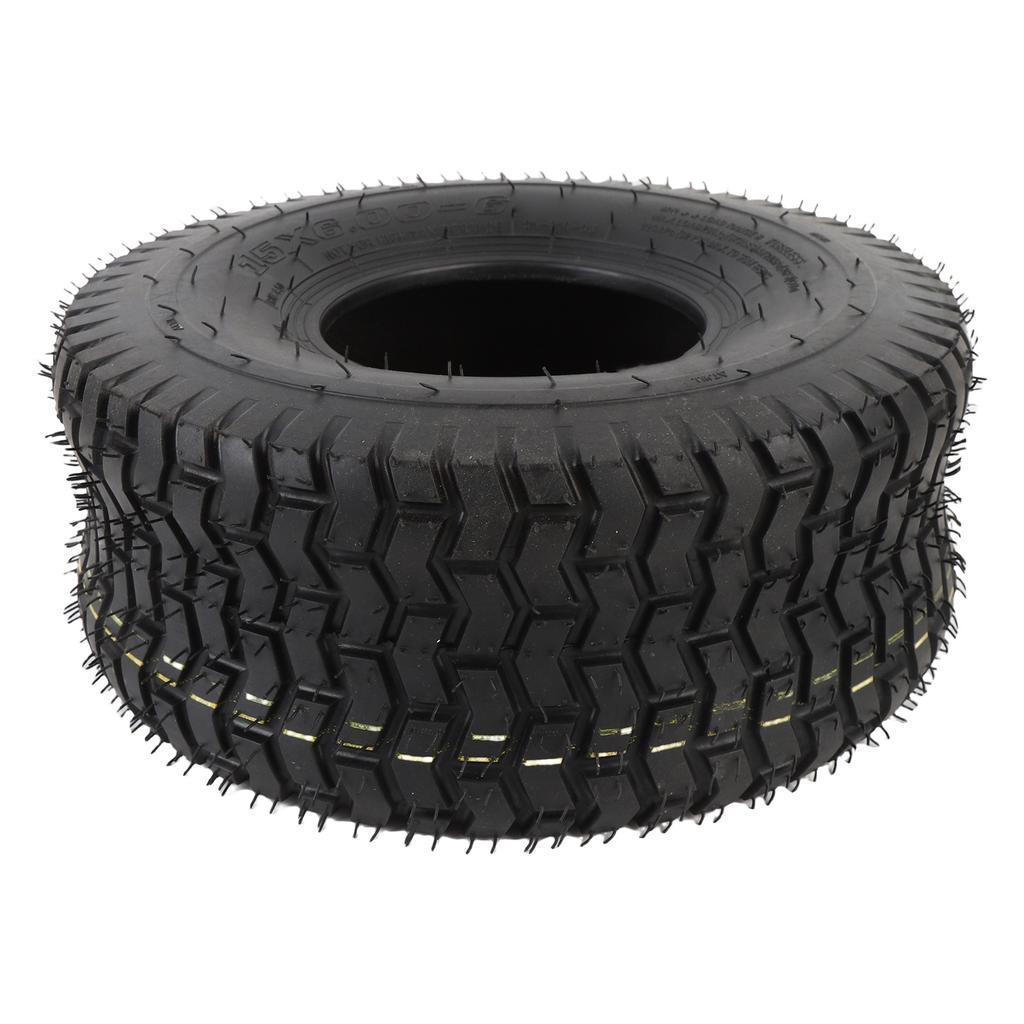 15x6.00 6 Anvelopă Vacuum Anti-alunecare și Rezistentă la Explozii Anvelopă Tubeless pentru Cărucior de Tuns Iarba Tractor de Curte Roabă cu Jantă de 6 Inch