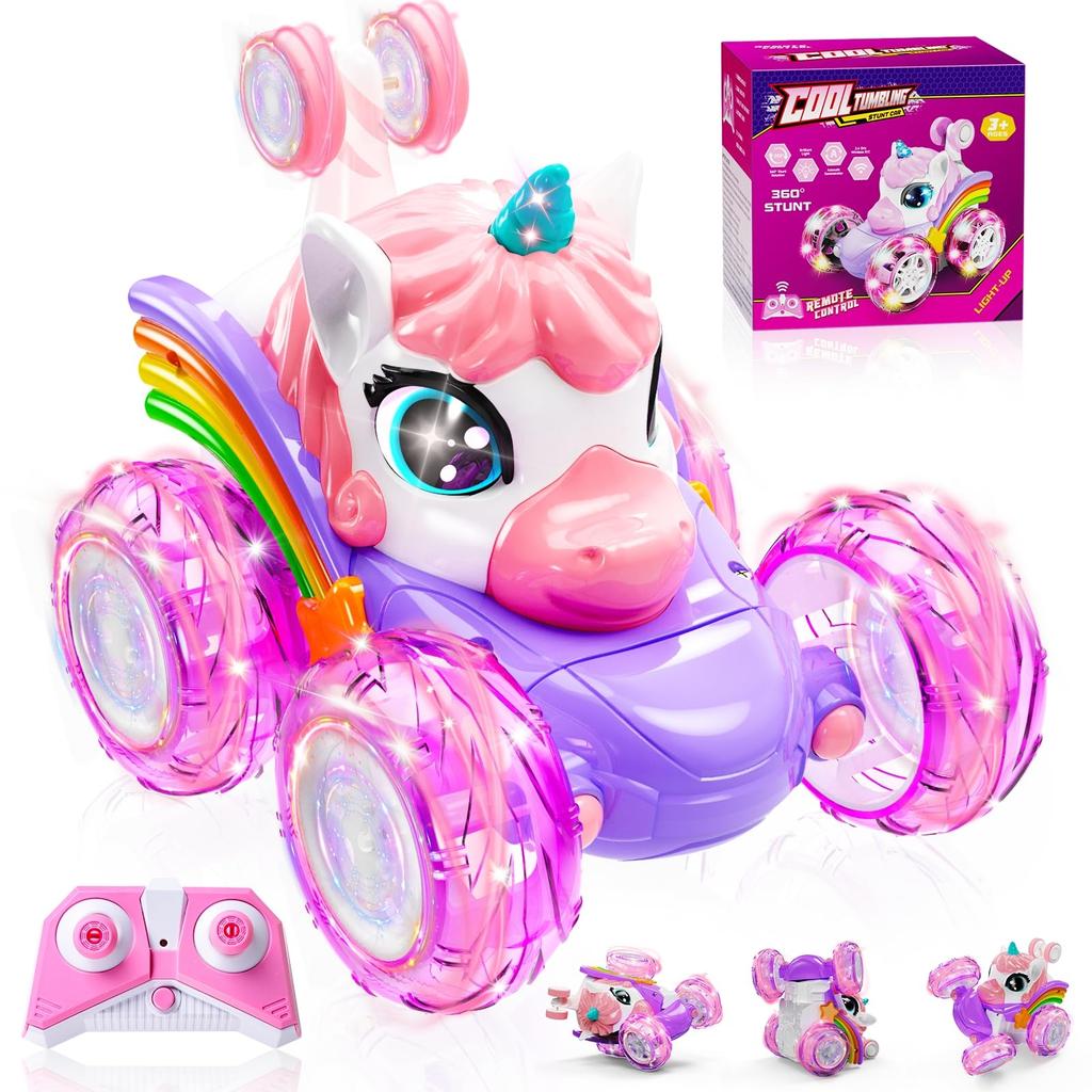 Unicorn RC Car Remote Control Unicorn Electric Toys Cartoon Cute Toys Creative Fun Light-emitting Doll Girl Gifts