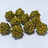 10 pezzi/lotto Dadi Poliedrici 20 Facce Set di Dadi Digitali Vintage D4 D6 D8 D10 D12 D% D20 per TRPG Intrattenimento Festa Gioco da Tavolo Dadi