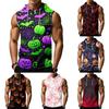 Men's Sleeveless Hoodie Casual Athletic Tank Top Pullover with Drawstring Hood and Front Pocket Suitable for Workout Running and Leisure