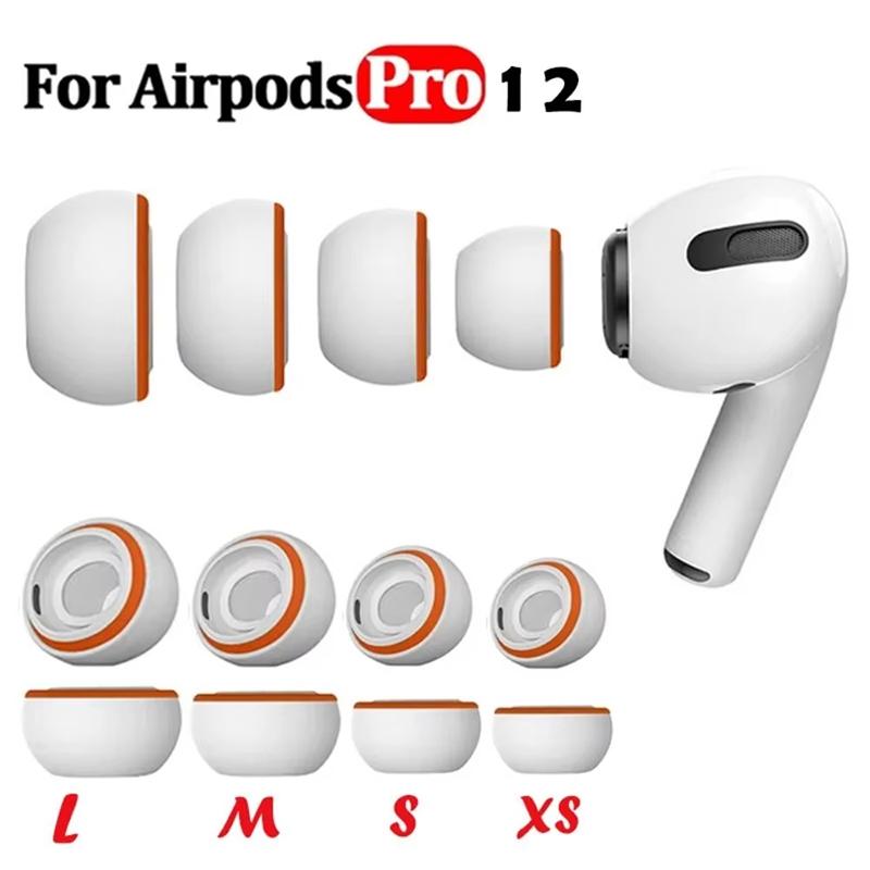 Silicone Memory Foam Ear Tips For Apple Airpods Pro 2 1 Earbuds Silicone Covers Caps Replacement Earpads Eartips For AirPods Pro