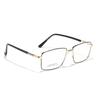 Glasses Square Metal Saddle Nose Pad Literary Retro Flat Glasses Women Commuter Glasses Men