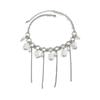 Ingemark Retro Exquisite Imitation Pearl Tassels Pendant Necklace Women Trendy Charm Clavicle Chain Wedding Bridal Jewelry Gift