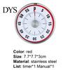 Kitchen Timer Alarm Large Dial Design Precise Timing Stainless Steel Magnet Cooking for Home