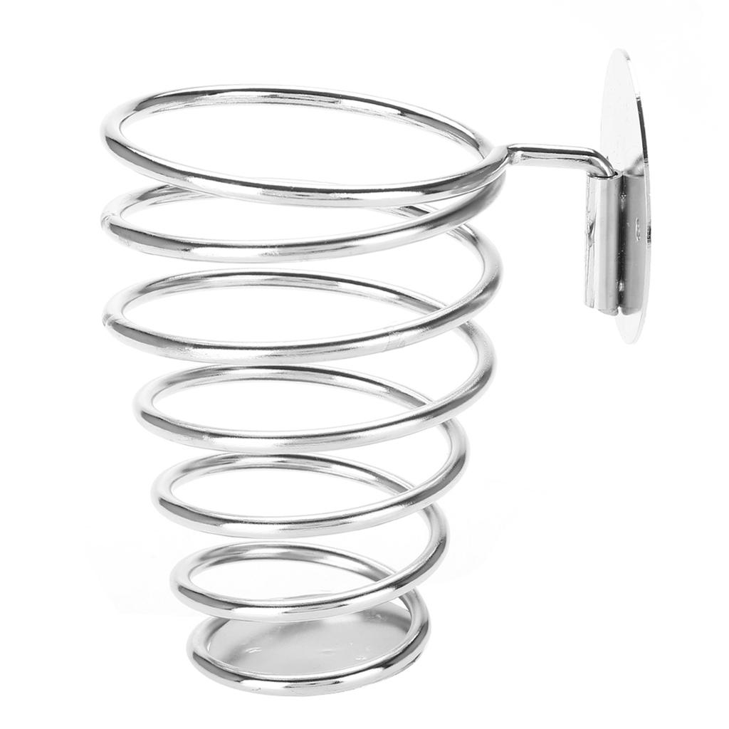 Stainless Steel SpiraL Shaped Hairdryer Support Holder Wall Mounted Hair Dryer Rack
