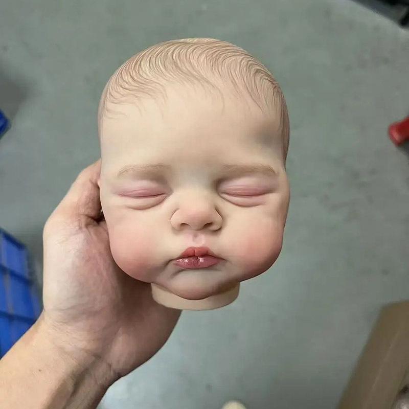 19inch Already Painted Twins Reborn Doll Kit Lily and Irys Soft Touch Hand Painted with Veins Cloth Body Included