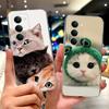 For Xiaomi Redmi 15 5G Case Cute Cat Luxury Painted Cover 6.9'' Soft Slim Phone Case For Xiaomi Redmi 15 Redmi15 4G Fundas Coque