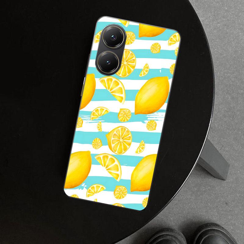 Summer Fruits Lemon Phone Case Cover for Xiaomi Poco X6 X5 X7 Pro F7 Ultra Redmi 15C 15 13C 13 12C 12 10C 10 10A 9C 9A 9T 9 Coqu