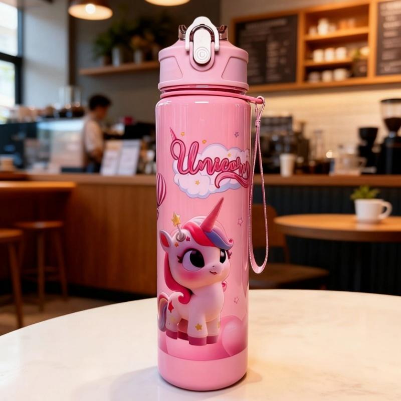 750ML Cute & Durable Space Cup BPA-Free High Temperature Resistant Portable Water Bottle for Outdoor Activities Perfect Gift