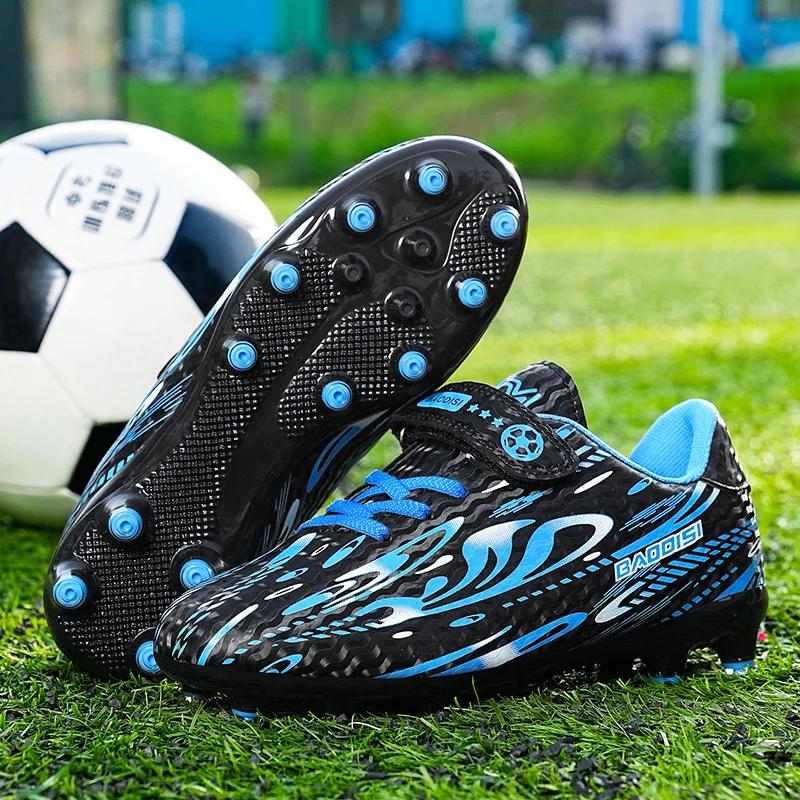 Kids Soccer Shoes for Professional Indoor Men Football Field Boots Original Football Shoes TF/AG Society Cleats' Grass Training Rapid