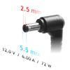 Laptop Power Supply 12V 6.0A 72W Akyga Ak-Nd-28 5.5 X 2.5 1.2M Mains Led