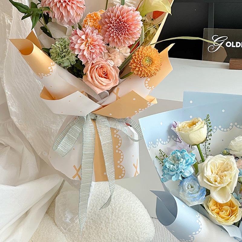 1Roll Gift Wrapping Decoration DIY 9.1M/Roll Sewing Supplies Ribbon Vintage Valentine's Day Wedding Flower Bouquet Packaging