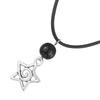Punk Wirbelstern Anhänger Halsketten Vintage Fünfzackstern Choker Damen Mode Goth Halsketten Ästhetischer Schmuck Geschenk