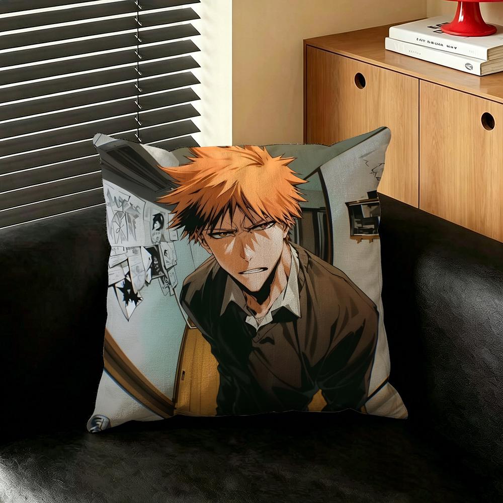 Anime BBLEACH Cushion Cover Creative Pillowcases for Interior Decoration Office Living Room Home Car Hot