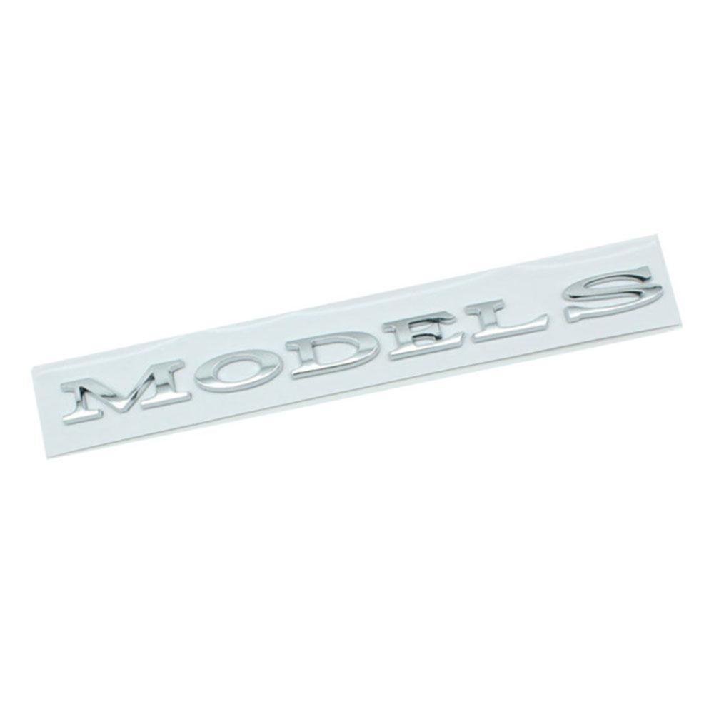 

For Tesla S-Car Stickers Body Trunk Decoration Universal Stickers Letter Stickers Automotive Accessories срібний