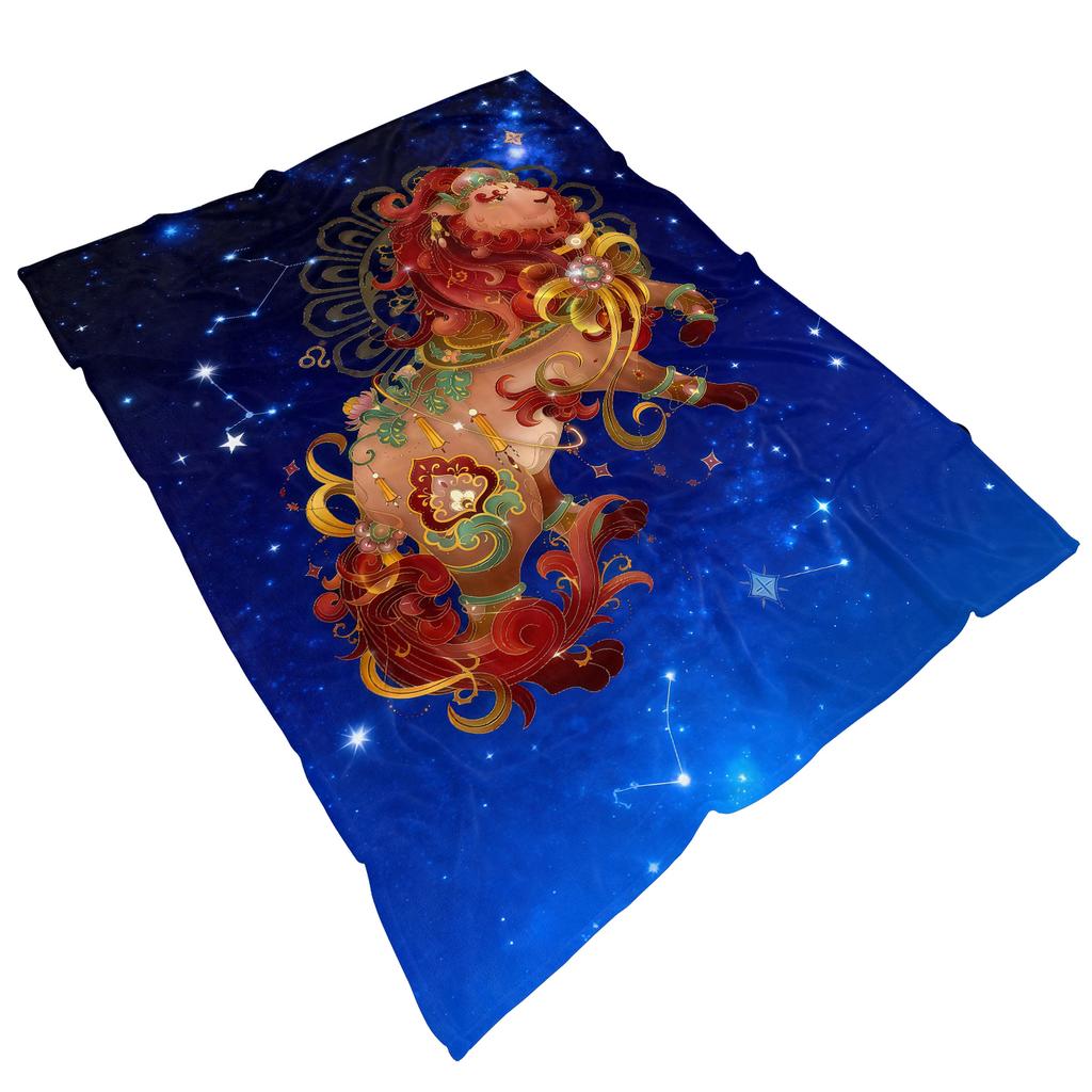 The Twelve Zodiac Signs Thin Blanket Bedrooms,living Rooms,sofas,offices,napping,camping,outings,girls' Gifts Custom Blanket