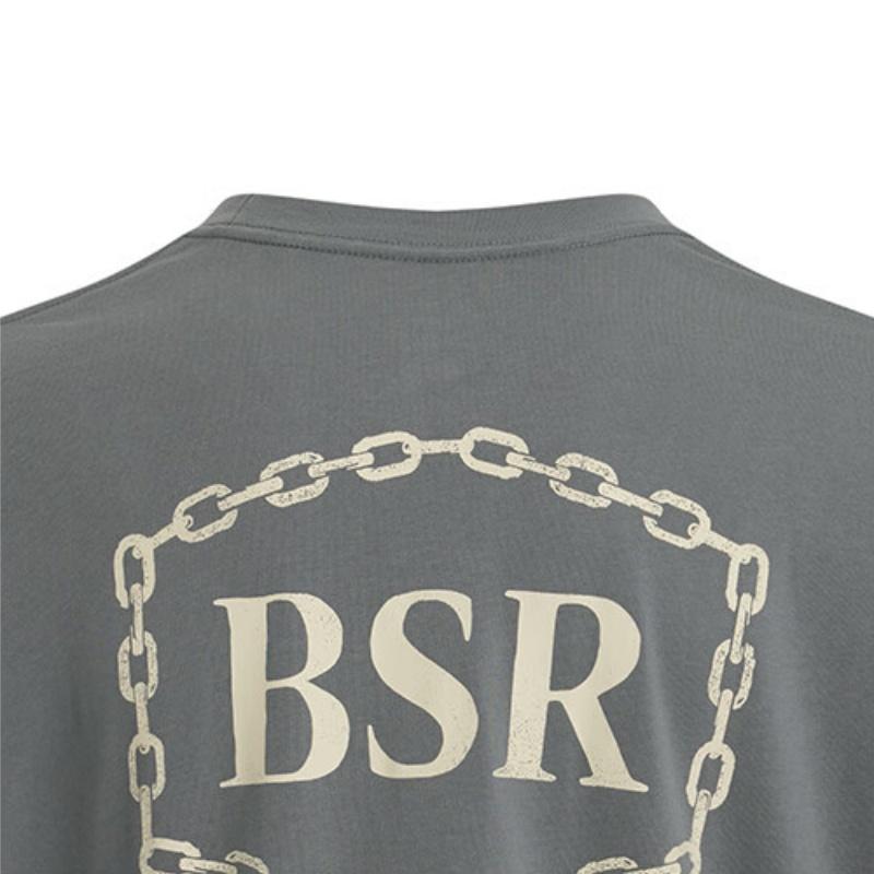 Under Armour Project Rock Letter Print Crew Neck Long Sleeve T-Shirt Men tops Clay-Green 1386920-709