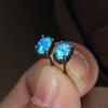 Accessories eBay New Earrings European and American Earrings Oval Opal Stud Earrings Vintage Accessories