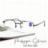 Anti Blue Light Fashionable High-end Business Reading Glasses High-definition Ultra Light Double Beam Frame Presbyopia Glasses