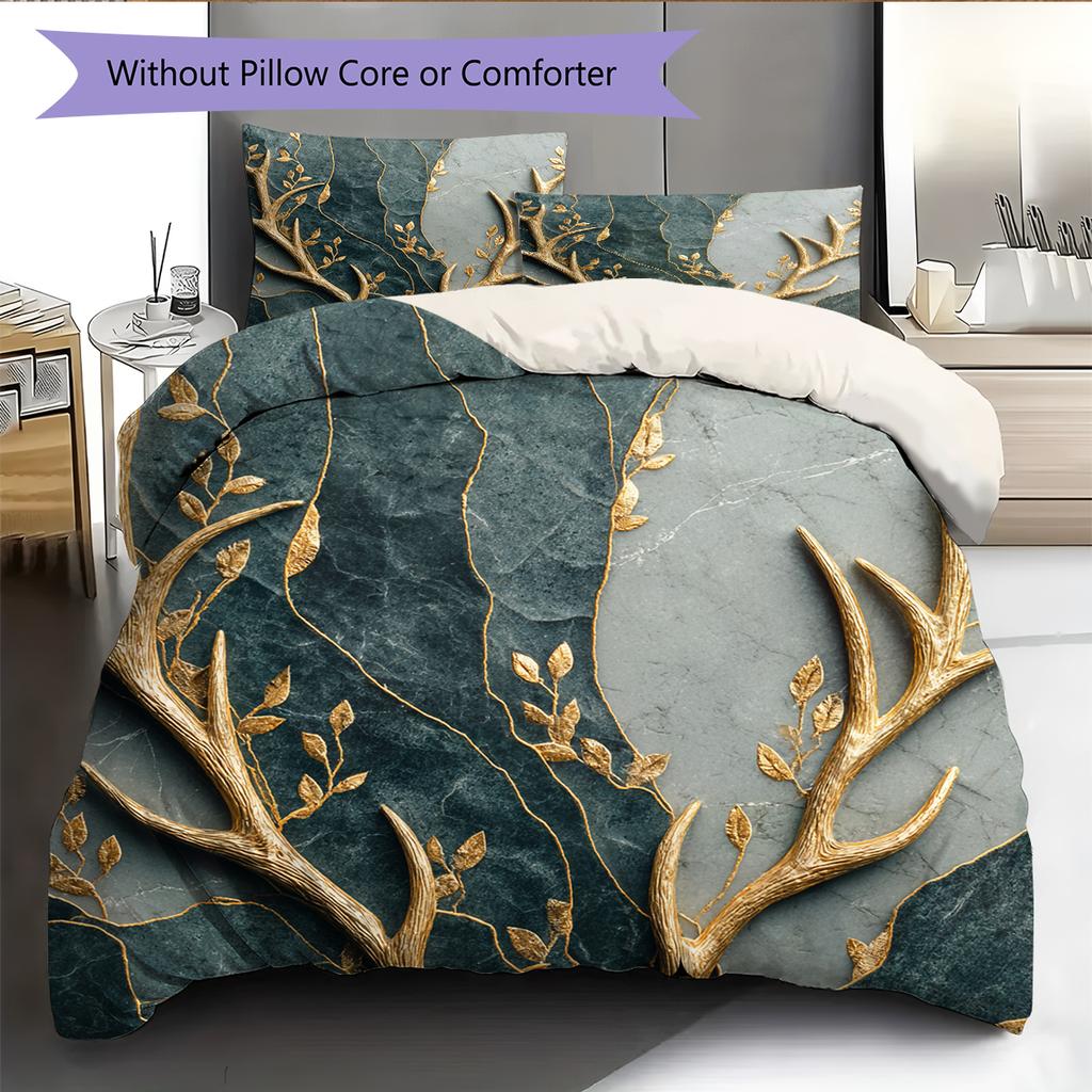 Cartoon Pattern Bedding Quilt Set Quilt Cover Pillowcase Home Decoration Birthday Gift (1 * Duvet Cover + 2 * Pillowcase, Without Core)