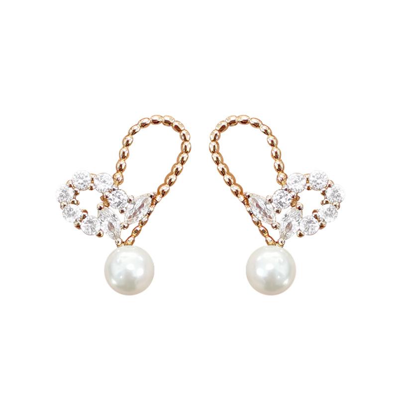 Confession Balloon Pearl Earrings for Women with Niche Design Sense High-end Luxury Love