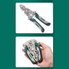 Multifunctional Folding Wire Stripper Pliers with Pulley Design Cable Cutter Crimping Tool for Multiple Hand Tool Use