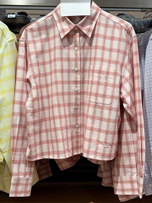 Japanese single cooperation/women's Oxford spinning box shirt/plaid long-sleeved plaid shirt 181919 181918