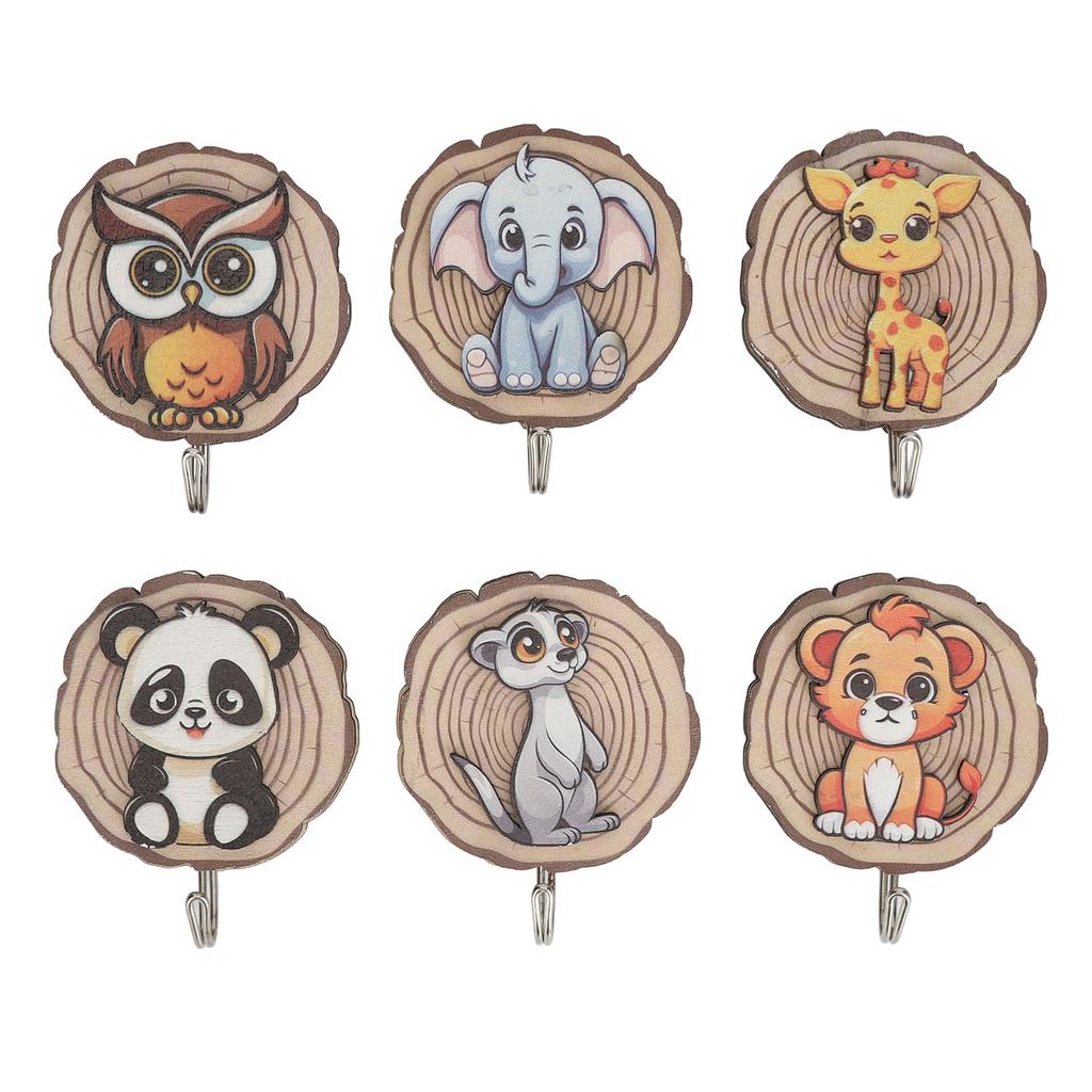 Children Cartoon Clothes Hook No Drilling Lovely Self Adhesive Kids Cartoon Clothes Hook for Coat