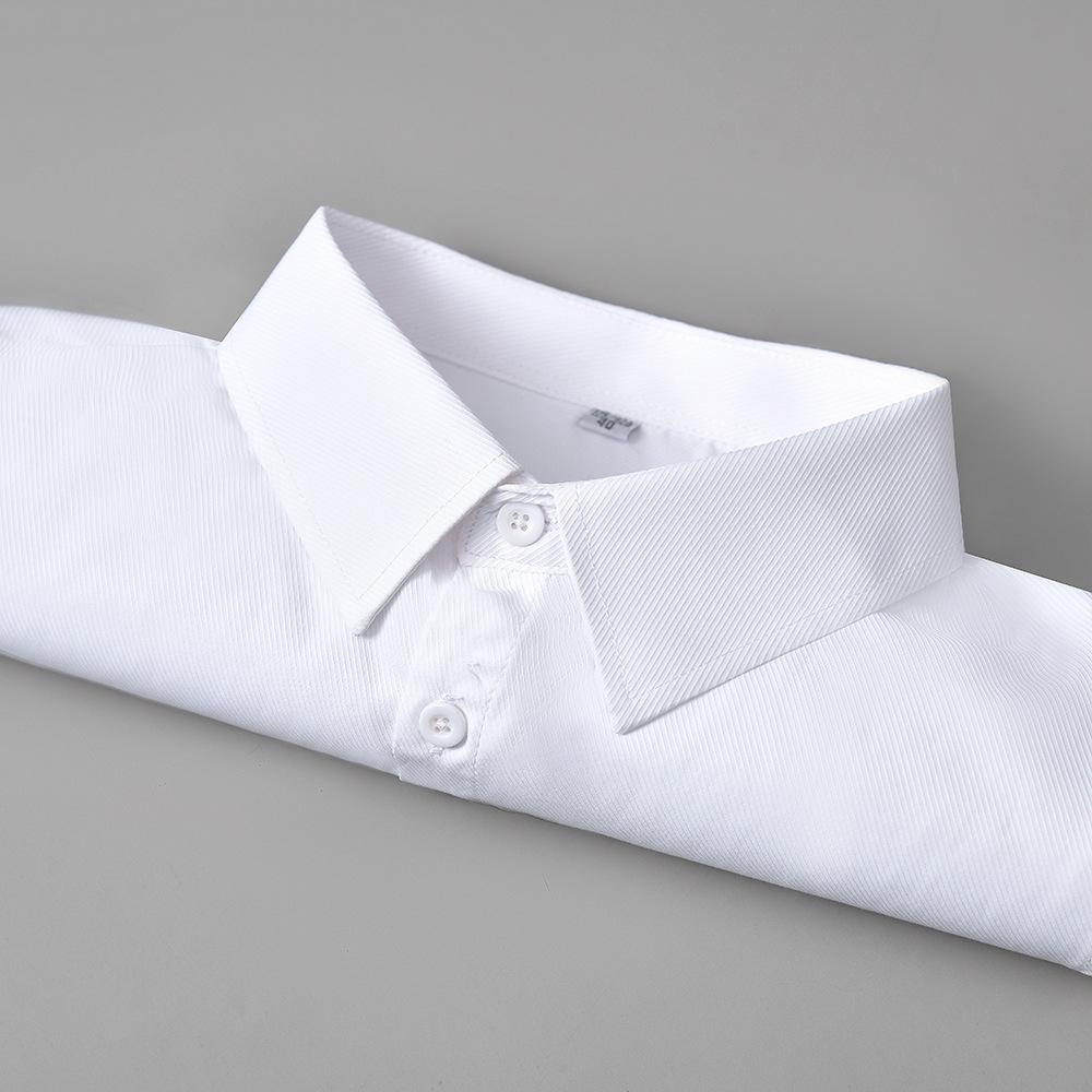 Fake Collar Men'S Pure Cotton Formal Shirt Fake Collar Solid Color Pointed Collar Decorative Collar Sweater With Fake Collar Inside