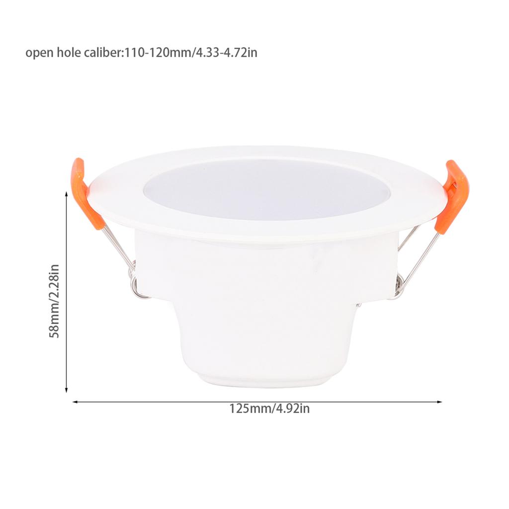 6000K AC90-265V LED Ceiling Light Downlight with Intelligent Radar Sensor for Corridor Balcony