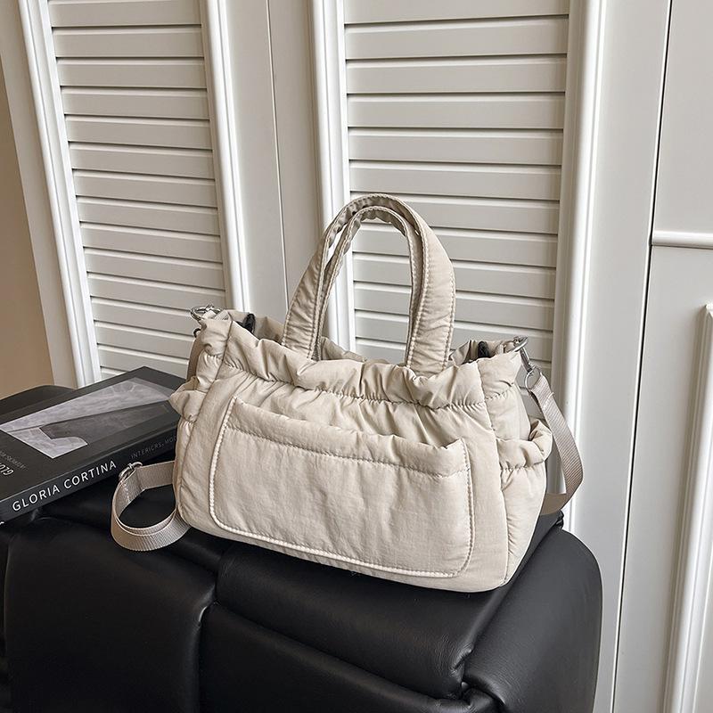 

Модная женская сумка, новая повседневная легкая сумка из нейлоновой ткани, большая вместимость, на плечо, сумка-мессенджер хаки