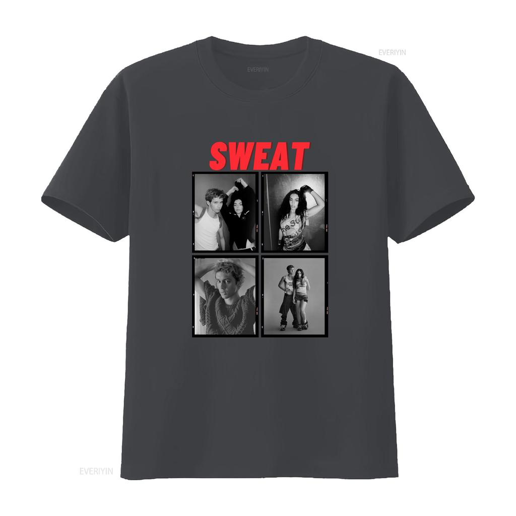 Charli Xcx und Troye Sivan Sweat Tour T-Shirt Konzert L031007 Vintage Bequem Vielseitig Modedesigner Kleidung