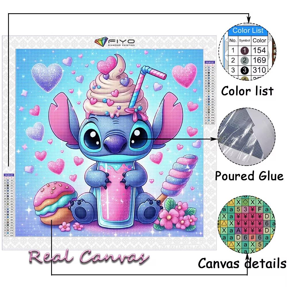Diamond Painting Lilo & Stitch Diamond Embroidery Rhinestone of Picture Mosaic Art Cross Stitch Kits Home Decor
