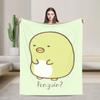 Sumikko Gurashi Penguin Knitted Blanket Flannel  Ultra-Soft Throw Blanket for Airplane Travel Bedspread