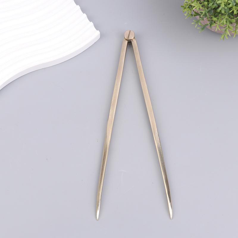 Solid Brass Straight Chart Divider Rust-Resistant Navigation Measuring Instrument Marine Splitting Tool For Architects
