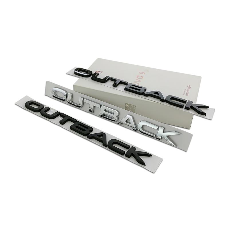 NRF1  21.5X1.8CM 3D ABS Car Styling Front Hood Badge Body Letters Emblem Stickers for Subaru Outback Logo Forester Legacy Accessories