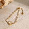  Trendy Stainless Steel Chic Charm Fashion Bracelet Golden Stainless Steel Wholesale Jewelry 18K PVD Plated Waterproof