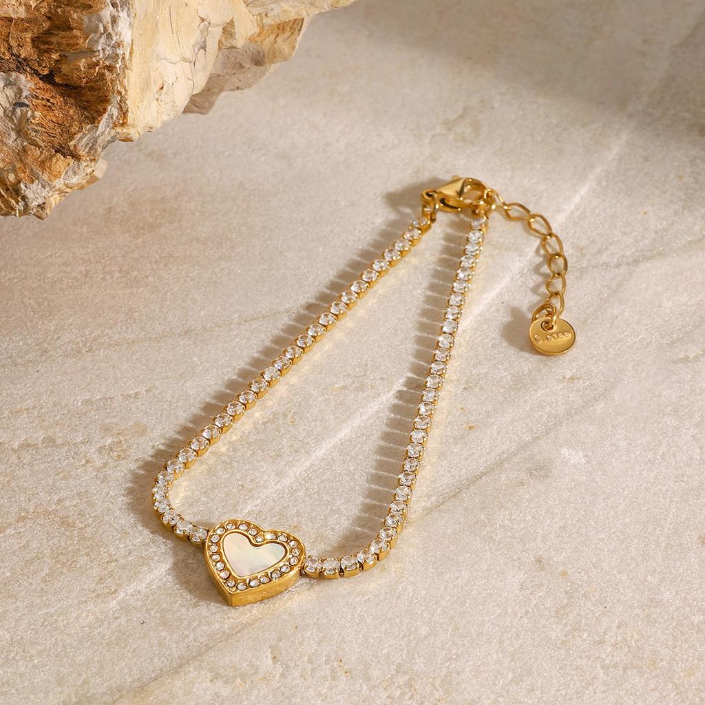  Trendy Stainless Steel Chic Charm Fashion Bracelet Golden Stainless Steel Wholesale Jewelry 18K PVD Plated Waterproof